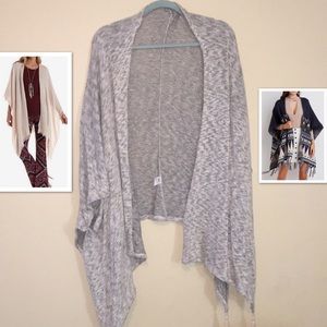 Oversized Knit Kimono